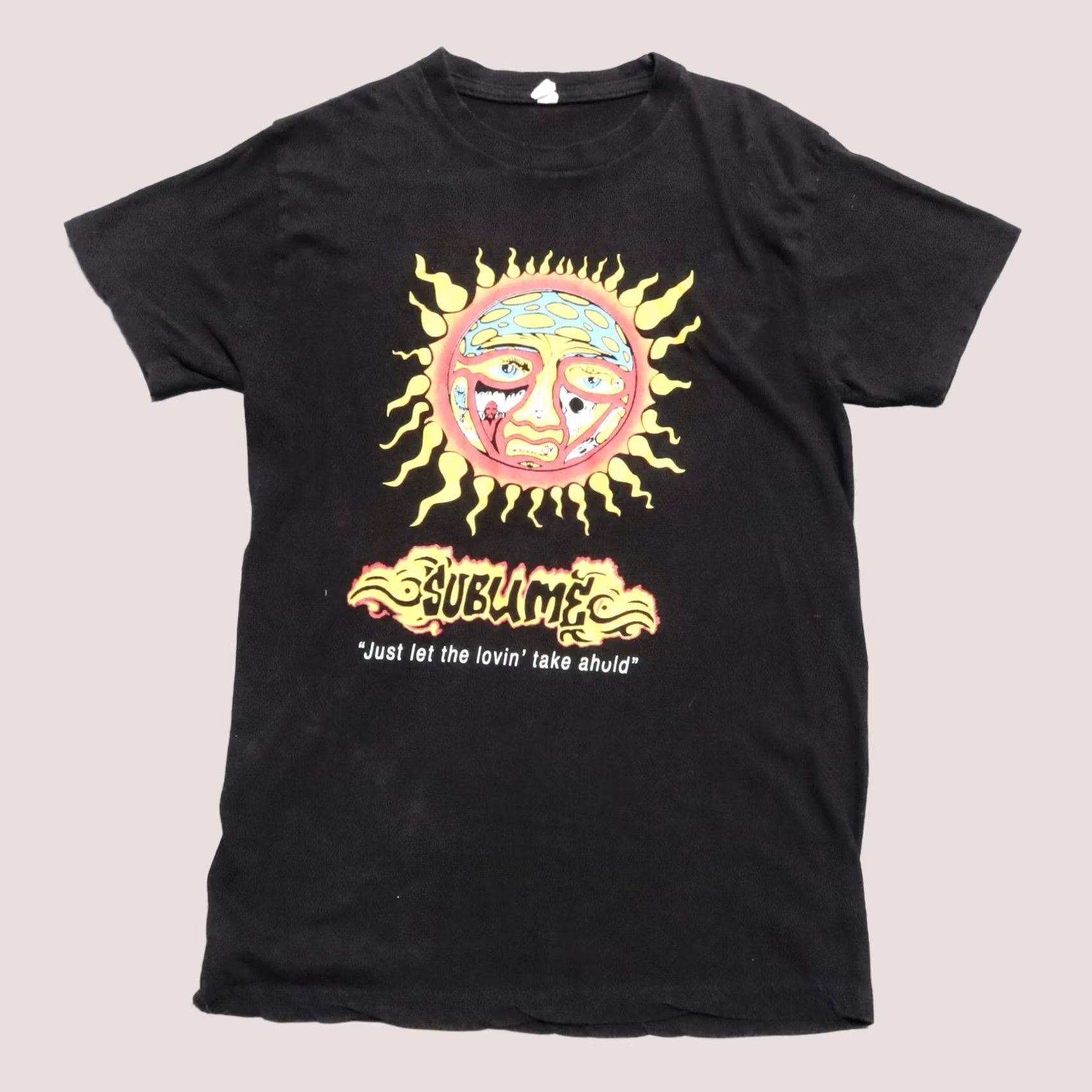 Vintage VINTAGE Sublime Band Shirt Flaming Lotus Men M Black Rock Tour Size US M / EU 48-50 / 2 - 1 Thumbnail