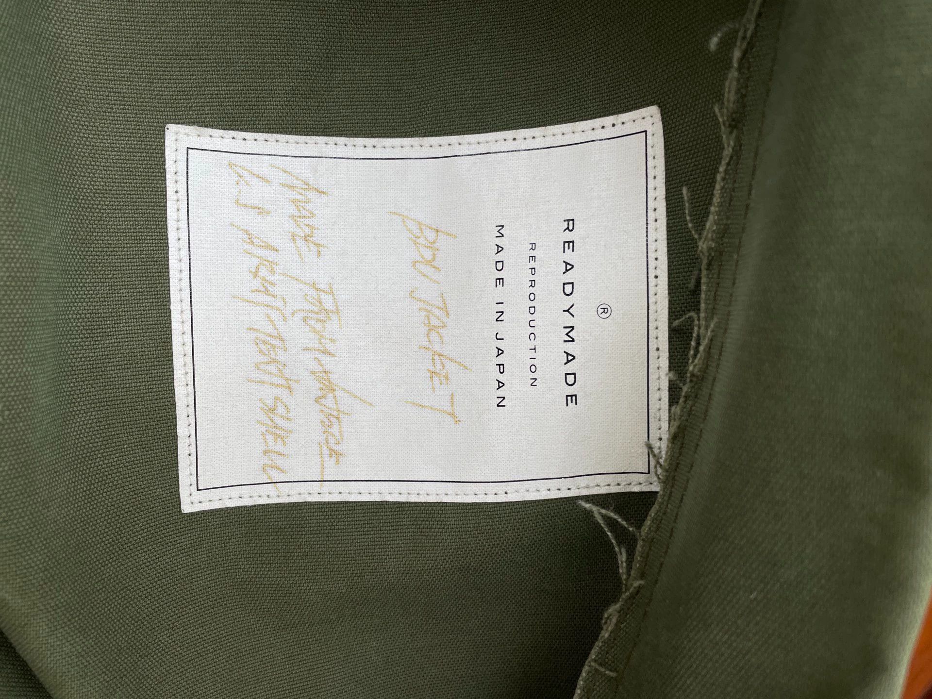 READYMADE Readymade Olive Green Patterned Sleeve Jacket Size US S / EU 44-46 / 1 - 4 Thumbnail
