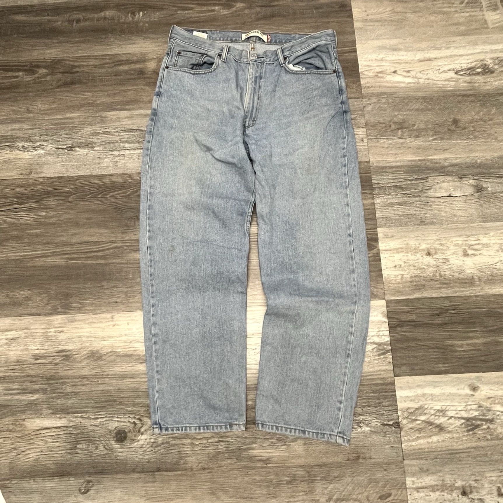 Levi's VINTAGE Levi's Jeans 550 LoosE Tapered Denim 38x32 38x31 Light Wash Men 80s 90s Rock Size US 38 / EU 54 - 6 Thumbnail