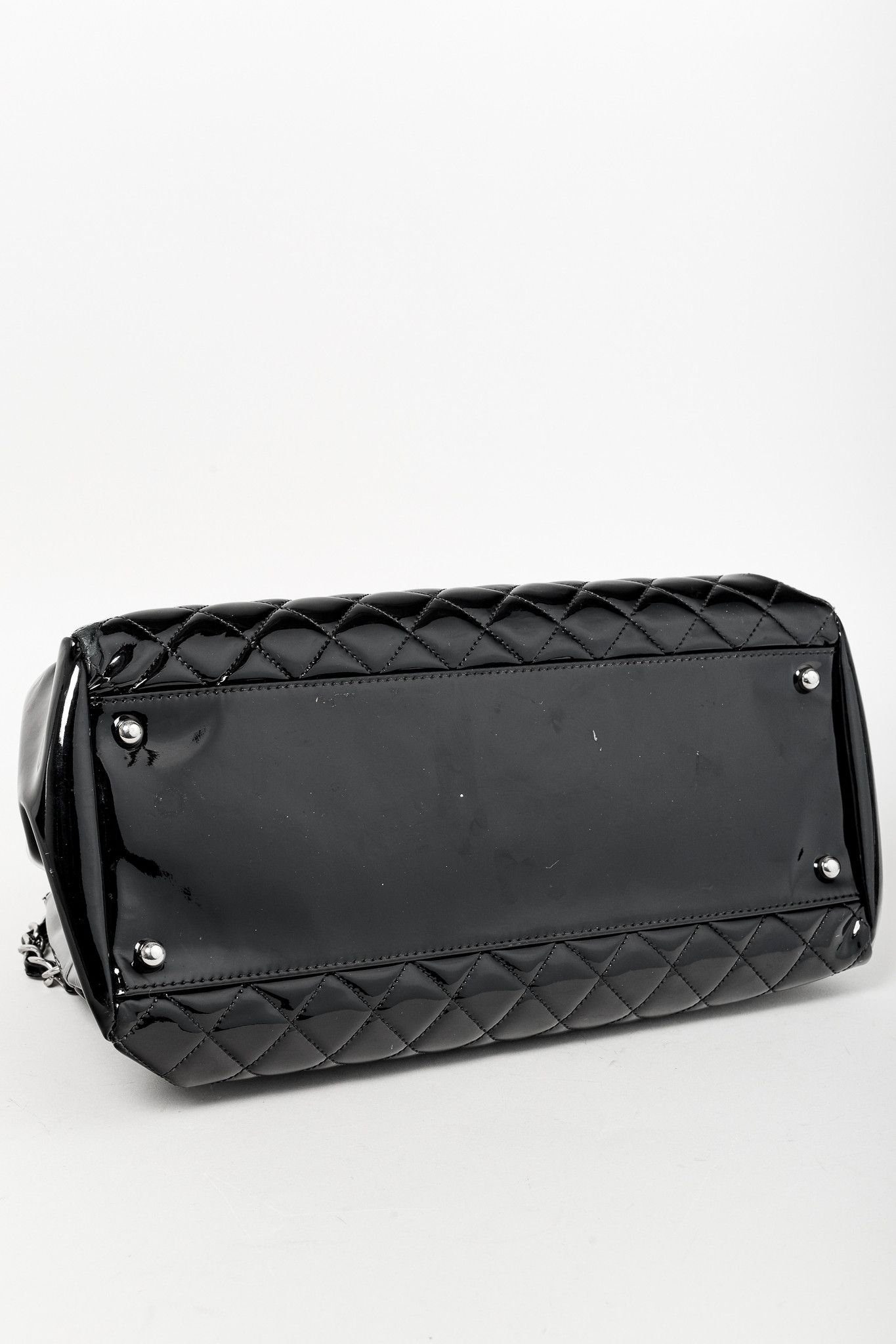 Chanel Chanel Just Mademoiselle Quilted Patent Leather Handbag Size ONE SIZE - 5 Thumbnail