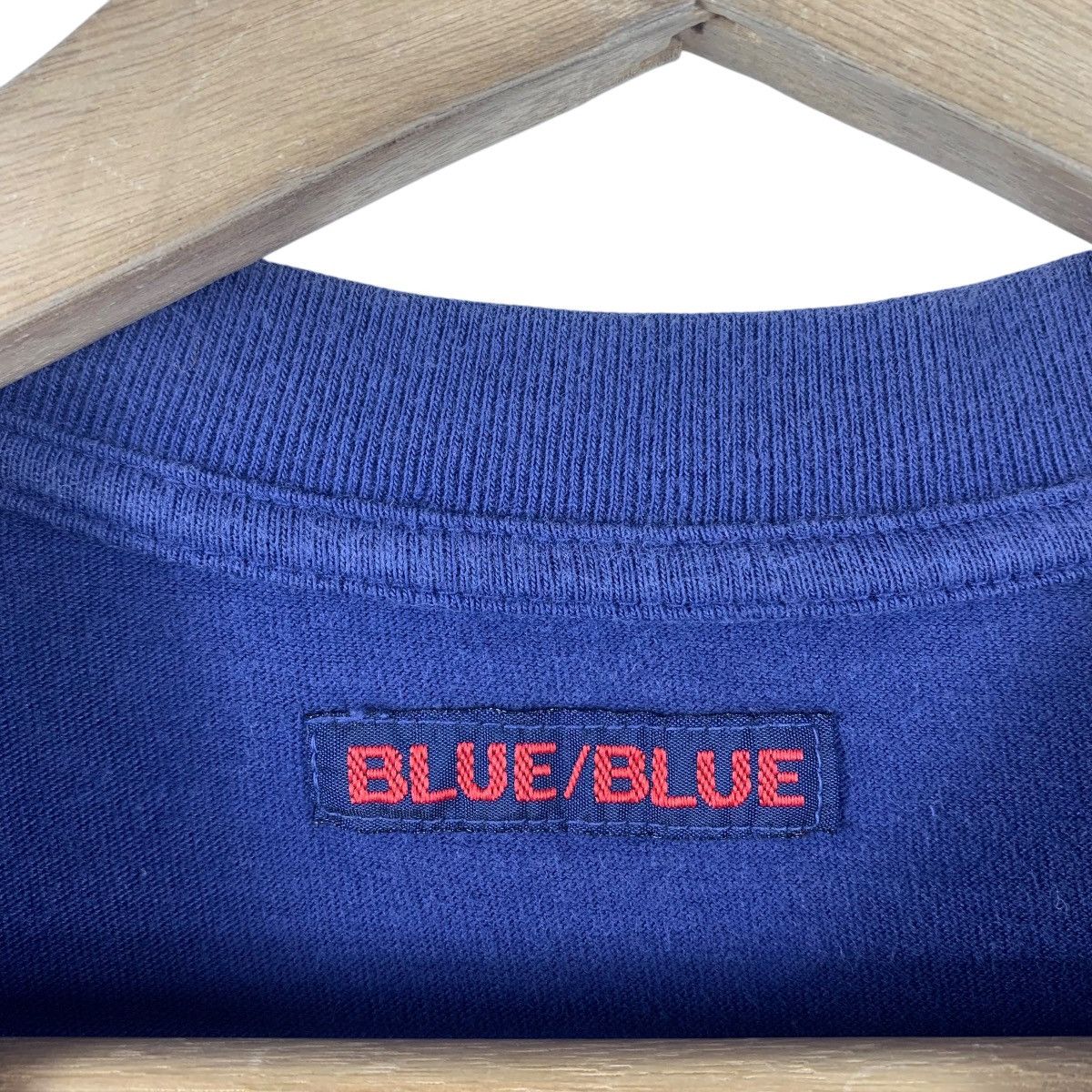 Blue Blue Japan × Japanese Brand × Vintage Vintage 90s BLUE BLUE small logo printed tee Size US S / EU 44-46 / 1 - 3 Thumbnail