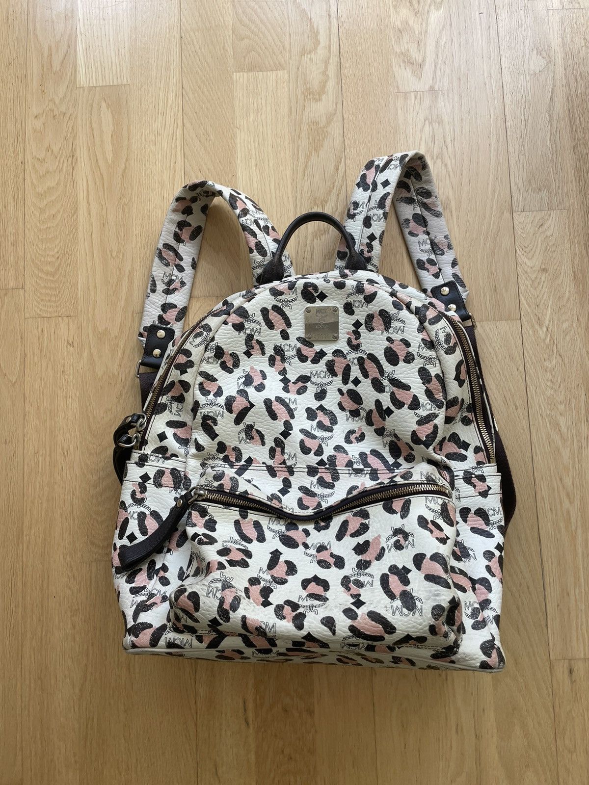 MCM × Vintage MCM Backpack leopard leather | Grailed