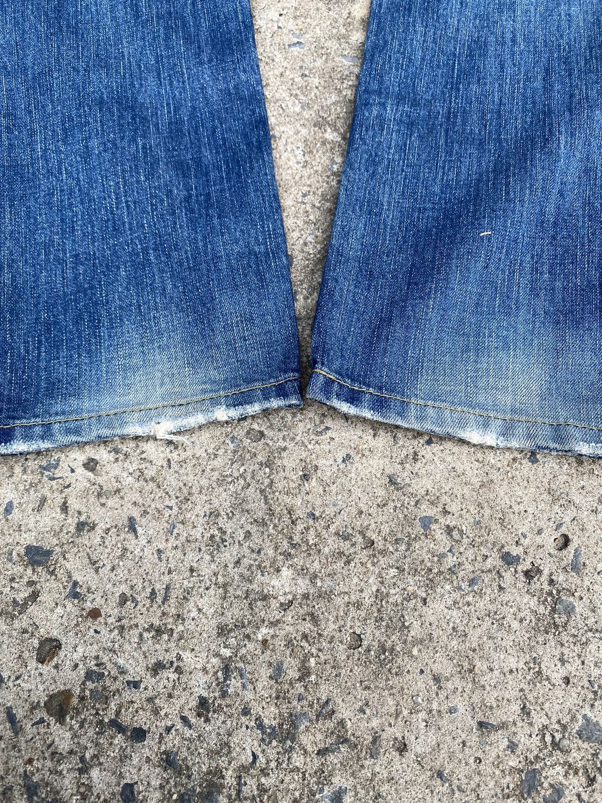 If Six Was Nine × Japanese Brand × Le Grande Bleu (L.G.B.) Yoshimoto Nara x Lolita Jeans Distressed Pants Size US 30 / EU 46 - 2 Thumbnail
