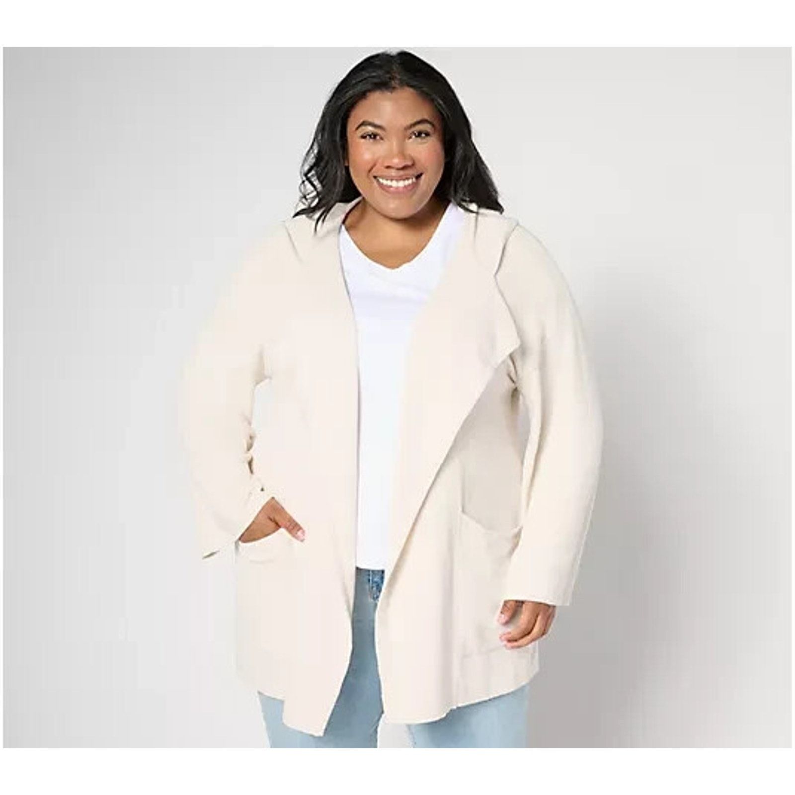 & Other Stories Barefoot Dreams CozyChic Lite Open Front Cardigan XL A656307 Size XL / US 12-14 / IT 48-50 - 1 Preview
