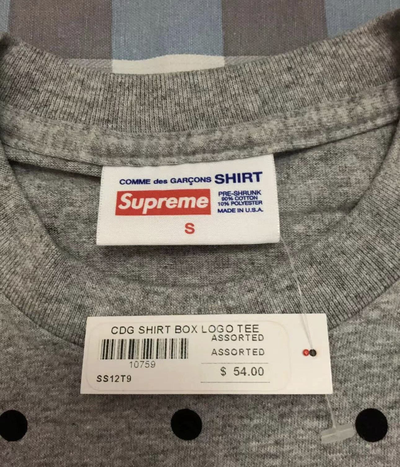 Comme des Garcons Supreme cdg box logo tee polka dot T-shirt Size US S / EU 44-46 / 1 - 3 Thumbnail