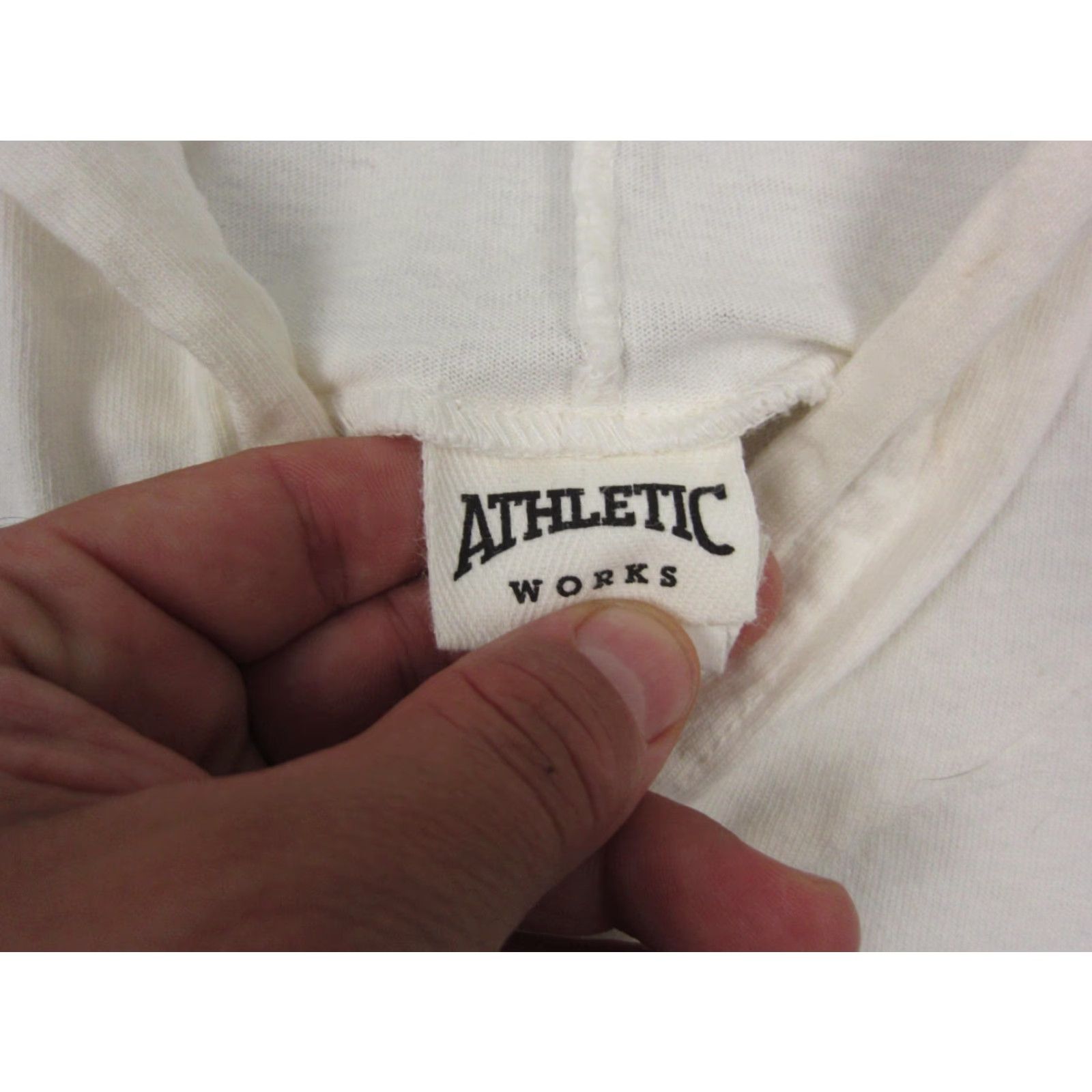 Athletic Works Vintage Athletic Works Hoodie Womens L White 90s Sleeveless Pullover Cropped Activewear Running & Jogging Mens Womens Girls Boys Size L / US 10 / IT 46 - 5 Thumbnail