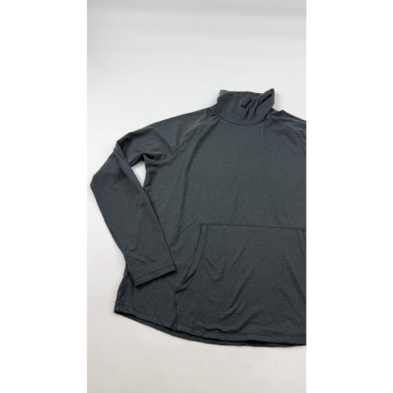 Eddie Bauer Eddie Bauer Pullover Womens XL Gray Mock Neck Kangaroo Pocket Lightweight Shirt Size XL / US 12-14 / IT 48-50 - 3 Thumbnail