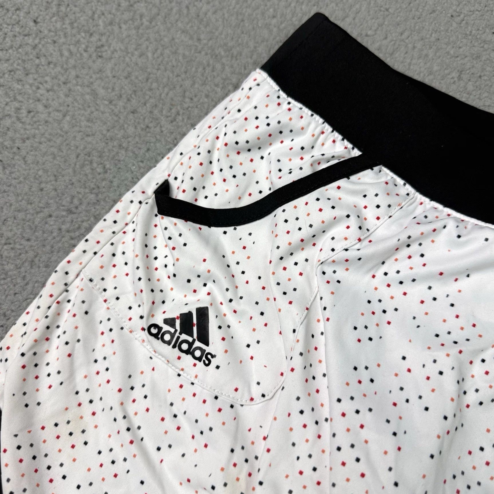 Adidas VINTAGE Adidas Tennis Skirt Womens Small White Spotted Dots Skort Climalite S Size 28" / US 6 / IT 42 - 3 Thumbnail