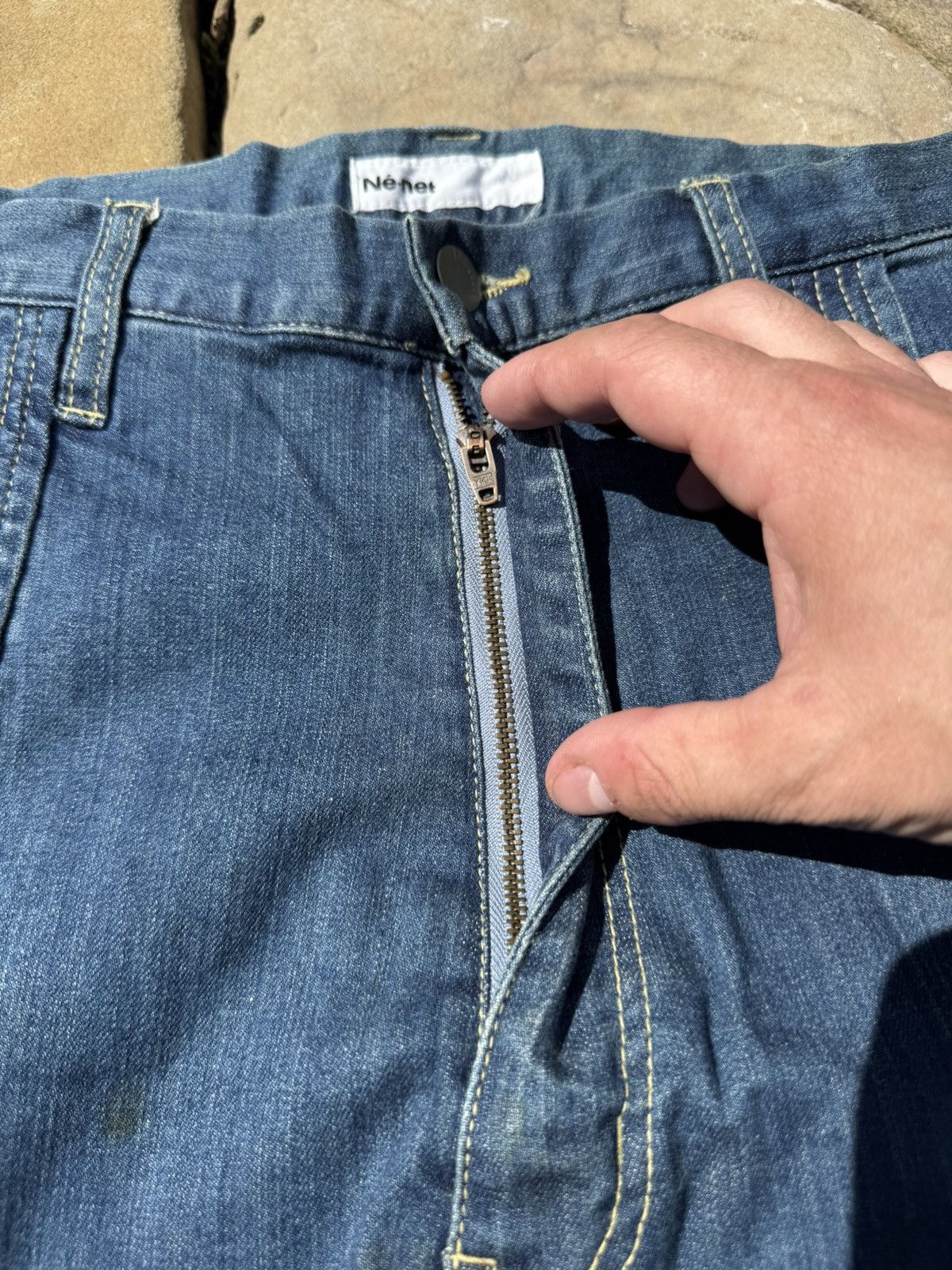Vintage Vintage Ne-Net by Issey Miyake Skini Jeans Size 28" / US 6 / IT 42 - 7 Thumbnail