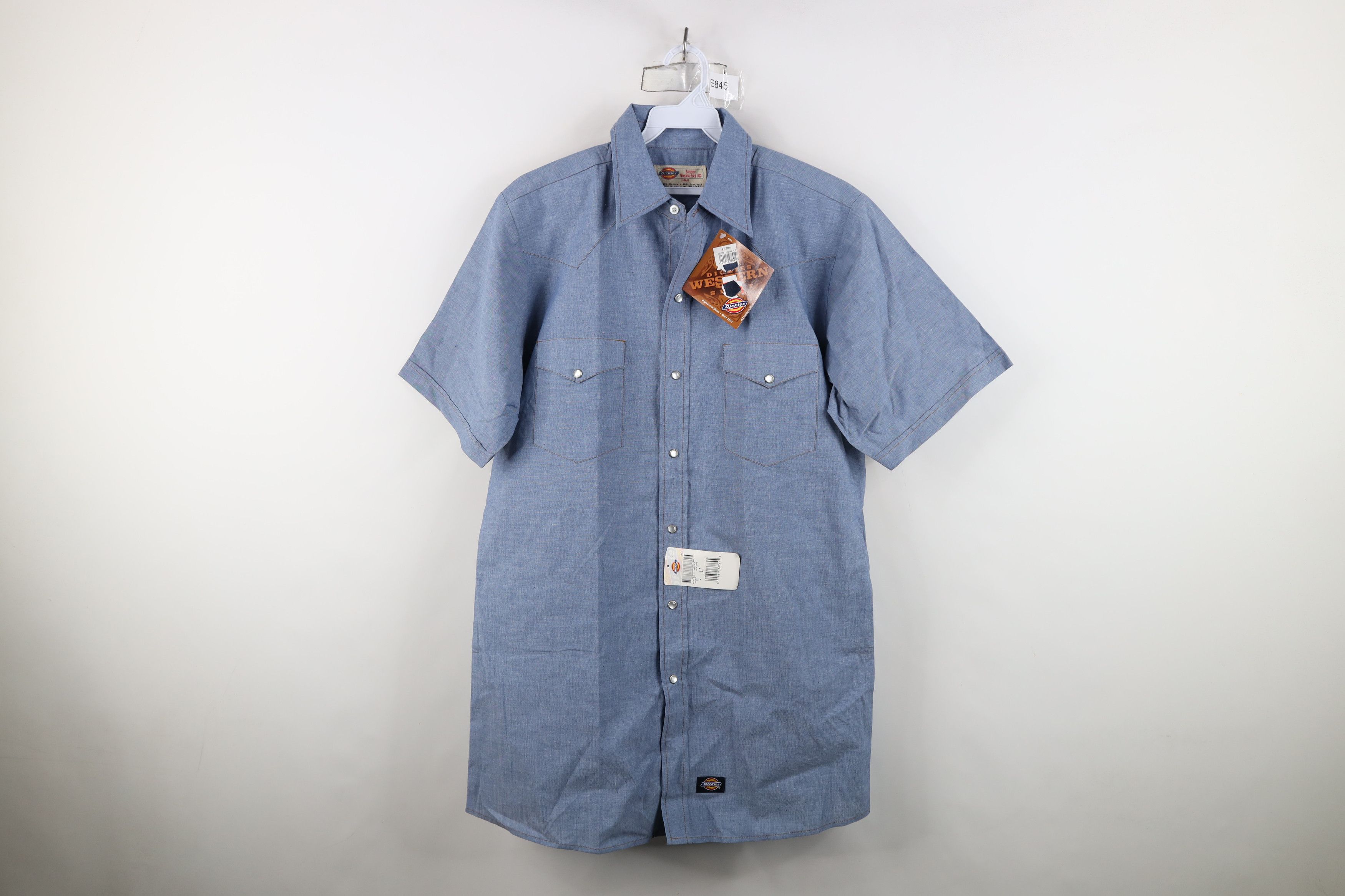 Dickies Deadstock Vintage 90s Dickies Western Button Shirt Blue Size US L / EU 52-54 / 3 - 1 Thumbnail
