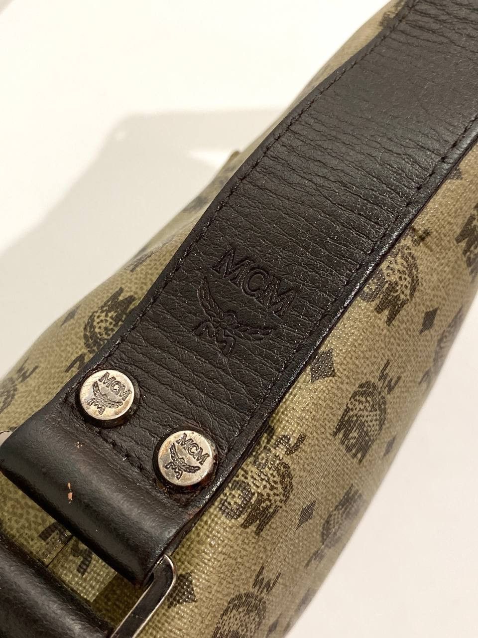 MCM MCM Logo Visetos Monogram Leather Cross Shoulder Bag Vintage Size ONE SIZE - 11 Thumbnail