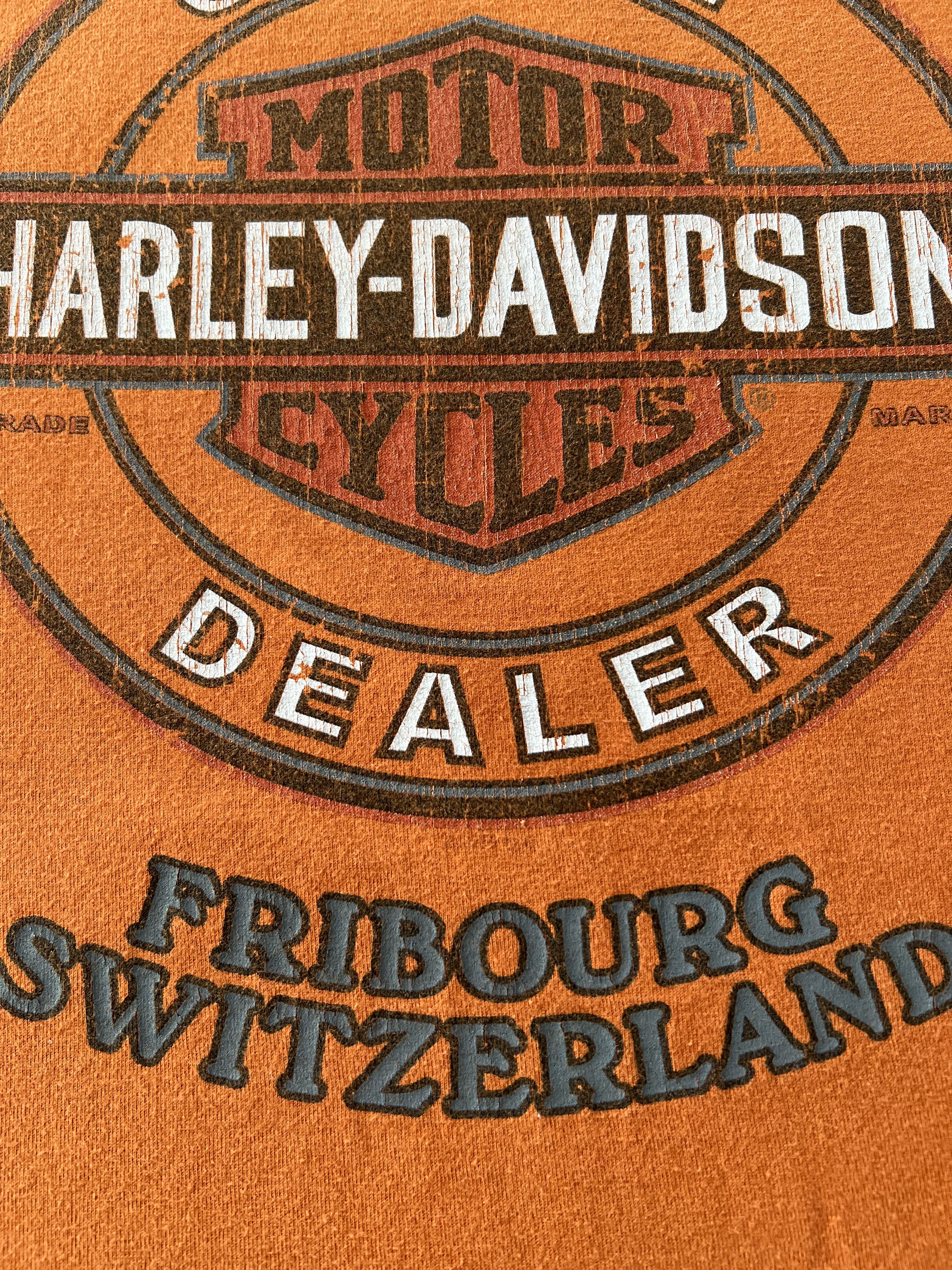 Harley Davidson Vintage 2014 Harley Davidson Sexy Girl Switzerland T-shirt Size US L / EU 52-54 / 3 - 14 Thumbnail