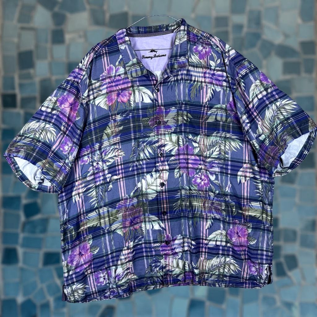 Tommy Bahama Tommy Bahama Shirt Mens 3XLB Huladays IslandZone Hawaiian Floral Silk Casual Collared Button-Up Beach Tropical Vacation Resortwear Mens Size US XXL / EU 58 / 5 - 1 Thumbnail