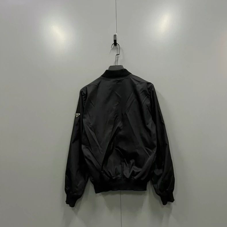 Prada Prada Black triangle logo jacket 2502-Nextarrow Size US S / EU 44-46 / 1 - 2 Thumbnail