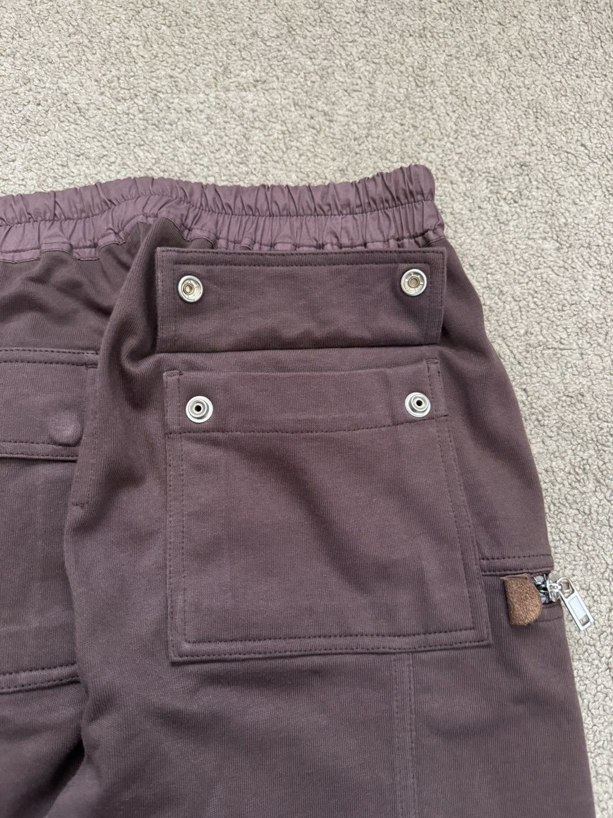 Rick Owens SS20 Rick Owens Mainline Blood Red Bauhaus Cargo Pants Size US 28 / EU 44 - 11 Thumbnail