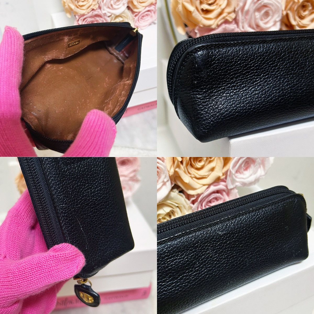 Escada Authentic Escada RARE Vintage Black Cosmetic / Pencil Bag Size ONE SIZE - 7 Thumbnail