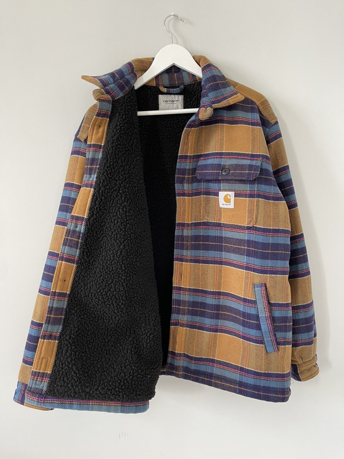 Carhartt Wip Carhartt WIP Flannel Sherpa Lined Daron Shirt Jacket Size US M / EU 48-50 / 2 - 12 Thumbnail