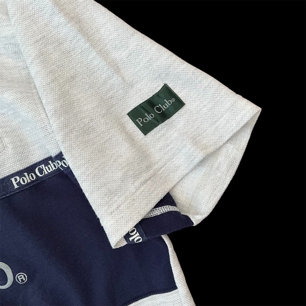 Polo Ralph Lauren POLO CLUB Big Logo Stripe Polo T Shirt Single Pocket Vintage Size US L / EU 52-54 / 3 - 5 Thumbnail