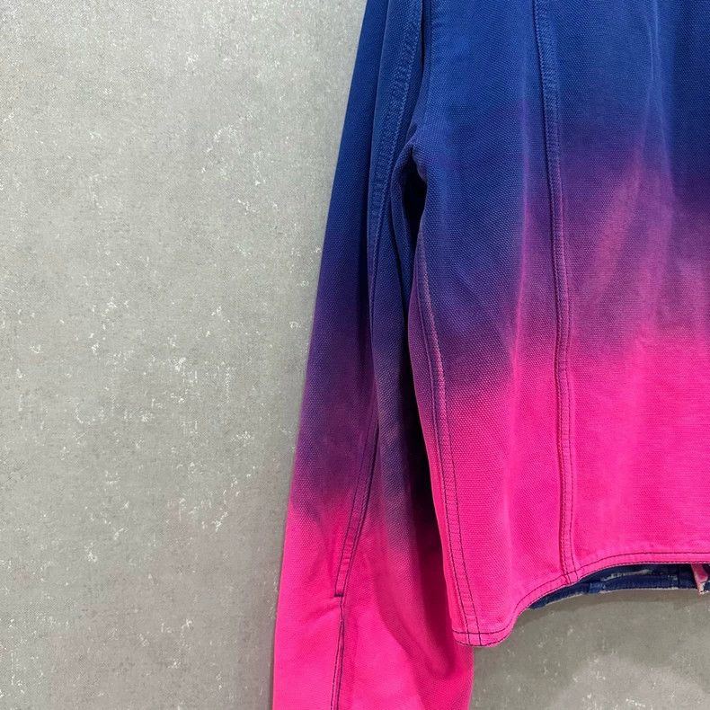 Louis Vuitton LOUIS VUITTON Blue Pink Gradient Denim Jacket Size US S / EU 44-46 / 1 - 6 Thumbnail