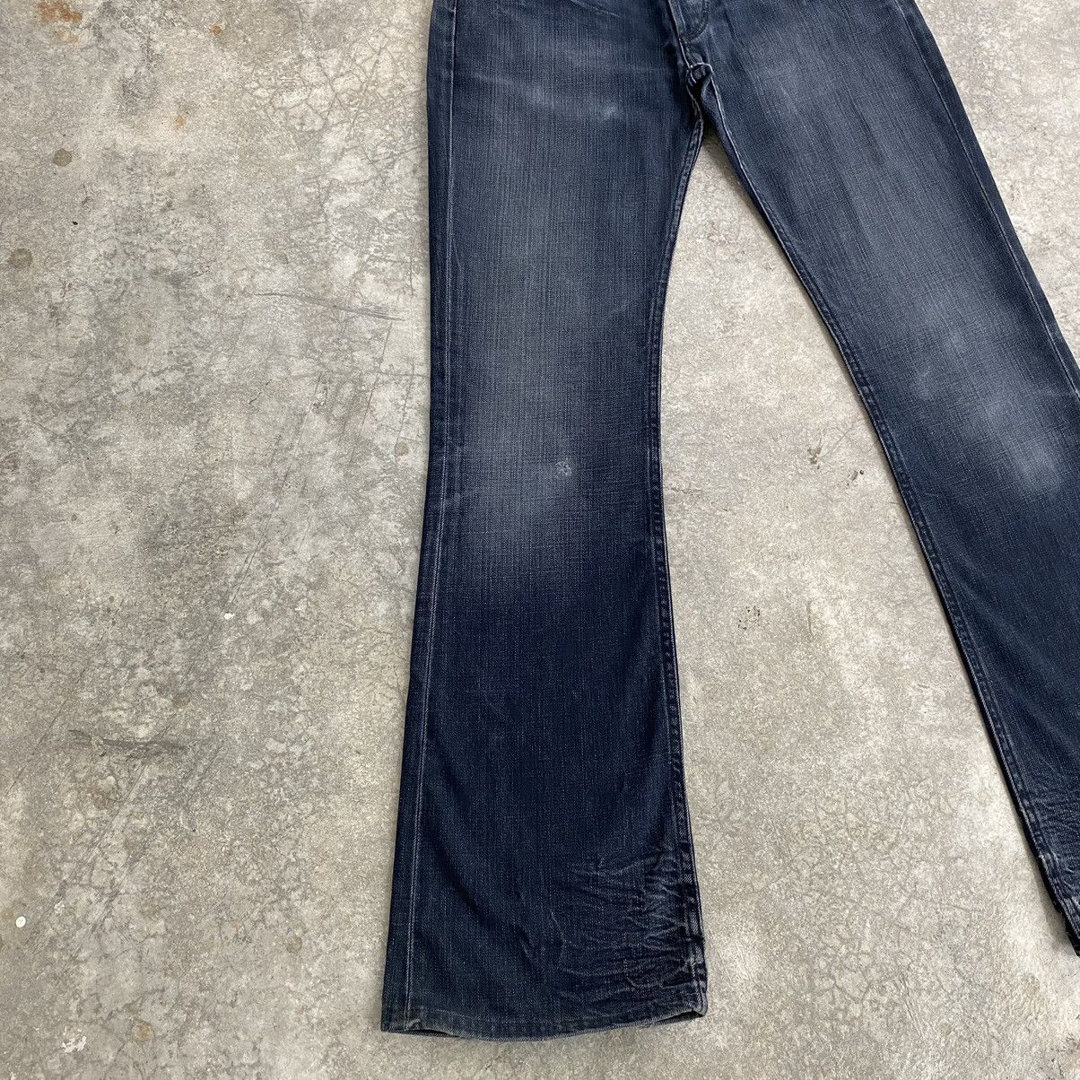Lee Vintage Lee Faded Black Flared Denim Jeans Size US 34 / EU 50 - 6 Thumbnail