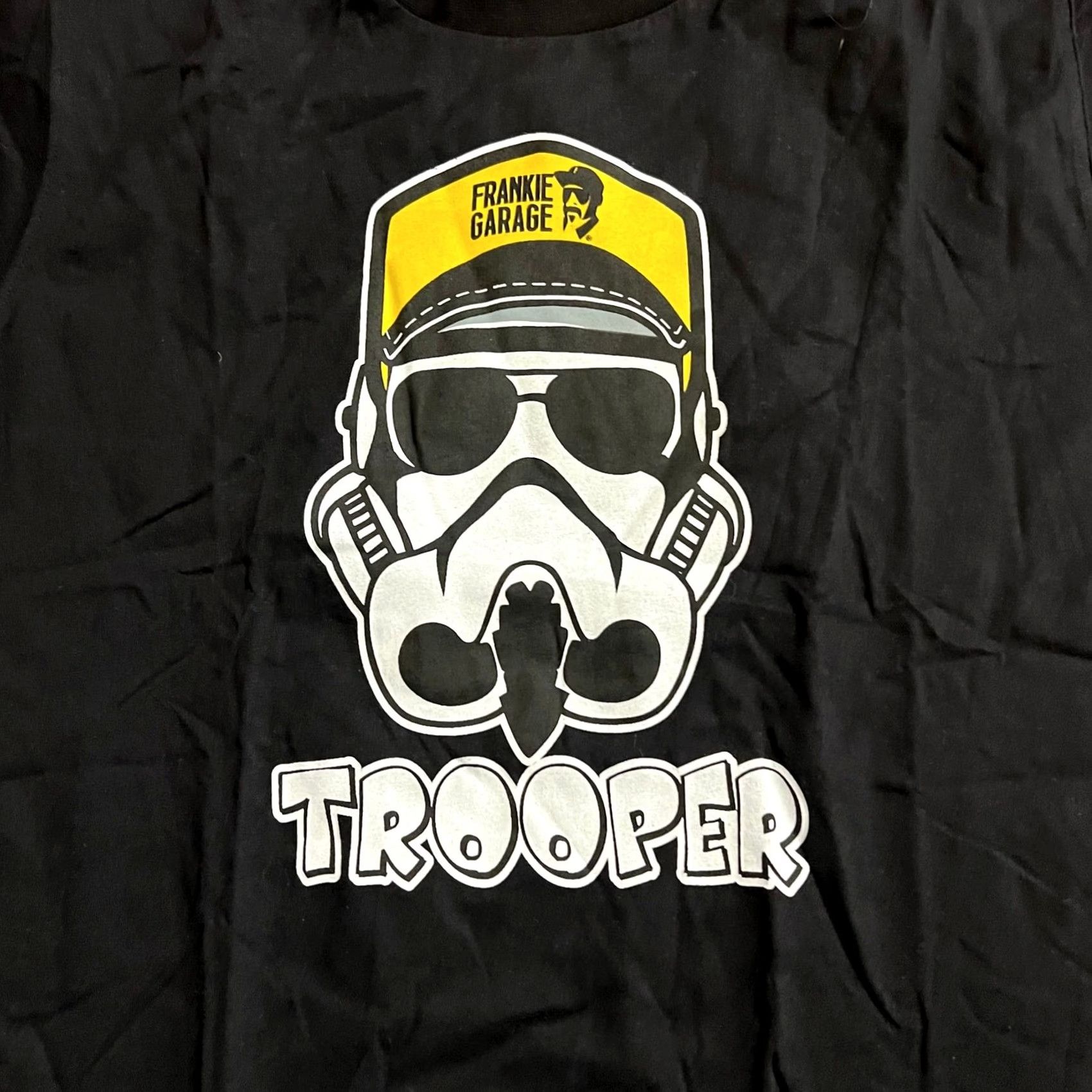Garage VINTAGE Frankie Garage Shirt Mens Large Black Trooper Face Mask Hat Tshirt Size US L / EU 52-54 / 3 - 2 Thumbnail