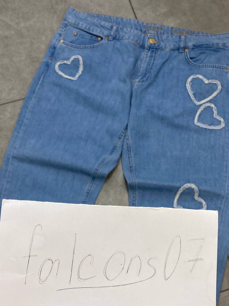 Escada Escada Sport Sexy Boyfriend Embroidered Hearts Denim Pants Size 28" / US 6 / IT 42 - 3 Thumbnail