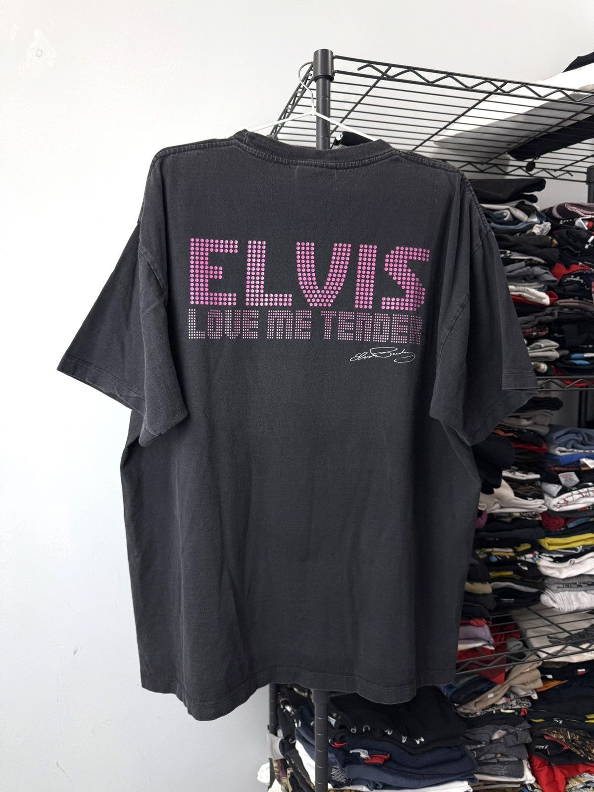 Band Tees Vintage 00s Elvis Presley American Classic Band Rock T Shirt Size US XL / EU 56 / 4 - 2 Thumbnail