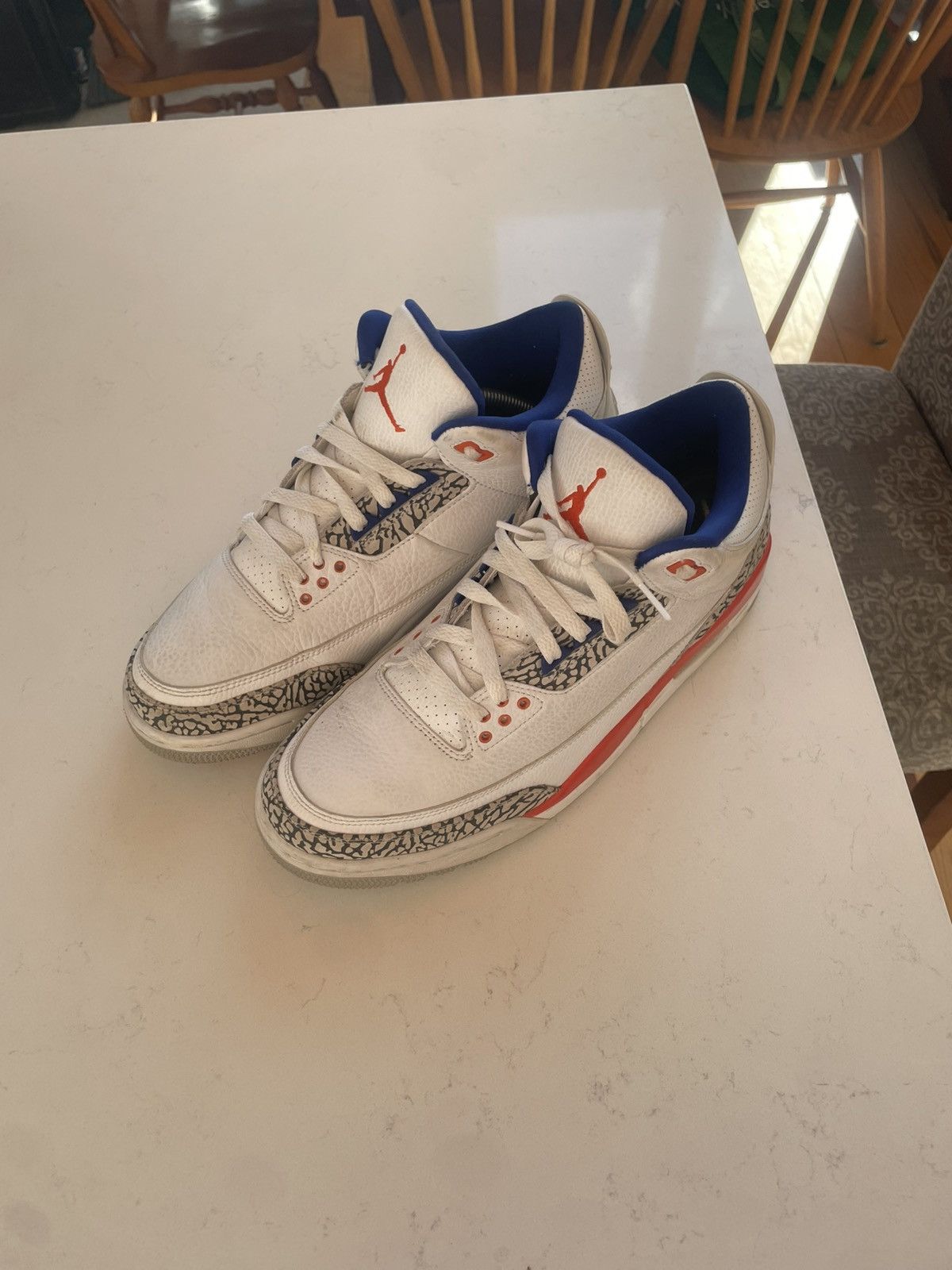 Jordan Brand × Nike Jordan 3 knicks Size US 11.5 / EU 44-45 - 2 Thumbnail