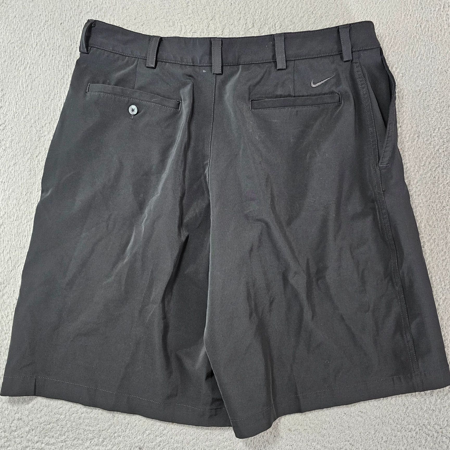 Nike Nike Golf Shorts Mens 34 10" Inseam Black Fit-Dry Flat Front Tech Chinos Size US 34 / EU 50 - 3 Thumbnail