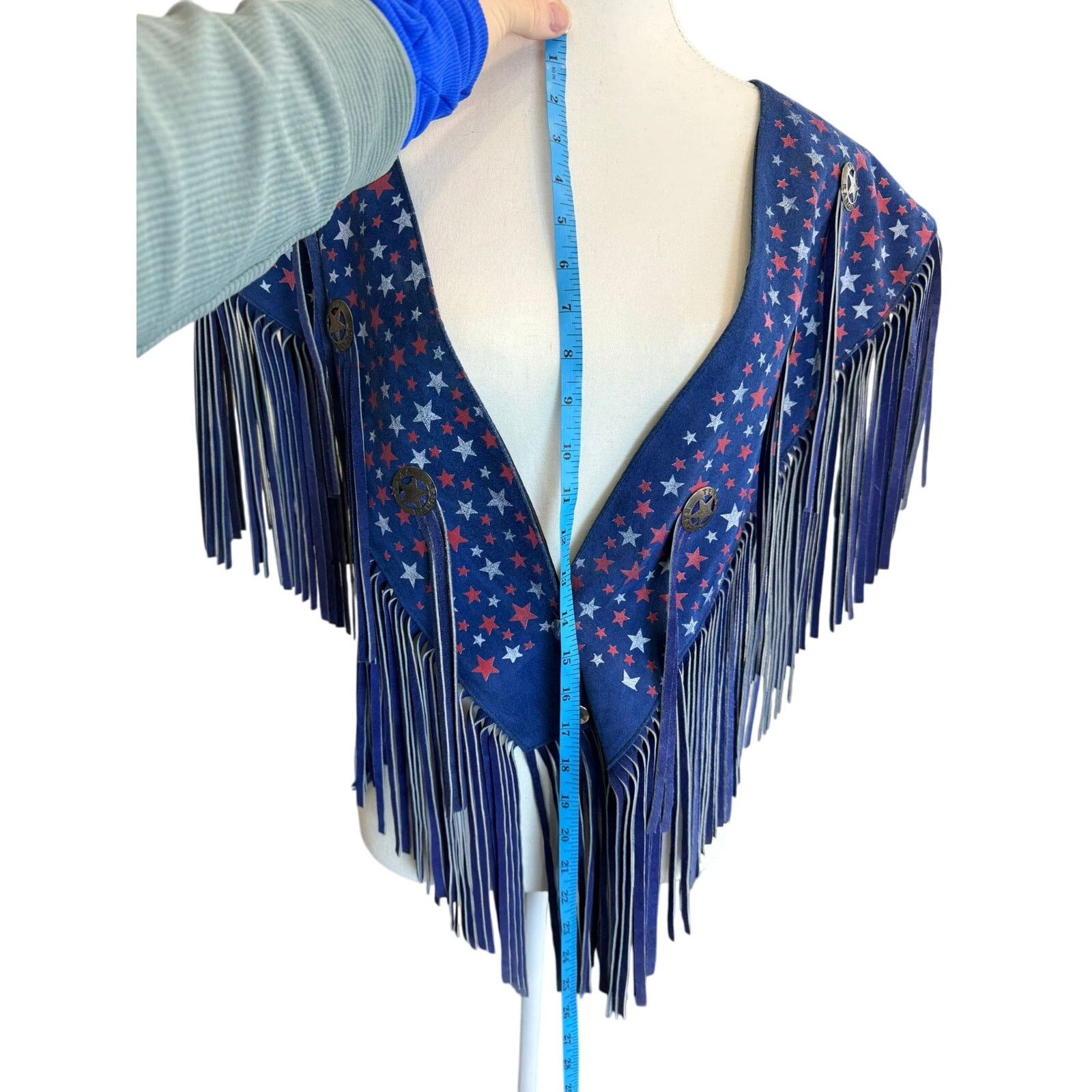 Vintage Vintage RARE Chasser Leather Suede Fringe Western American Size ONE SIZE - 2 Thumbnail