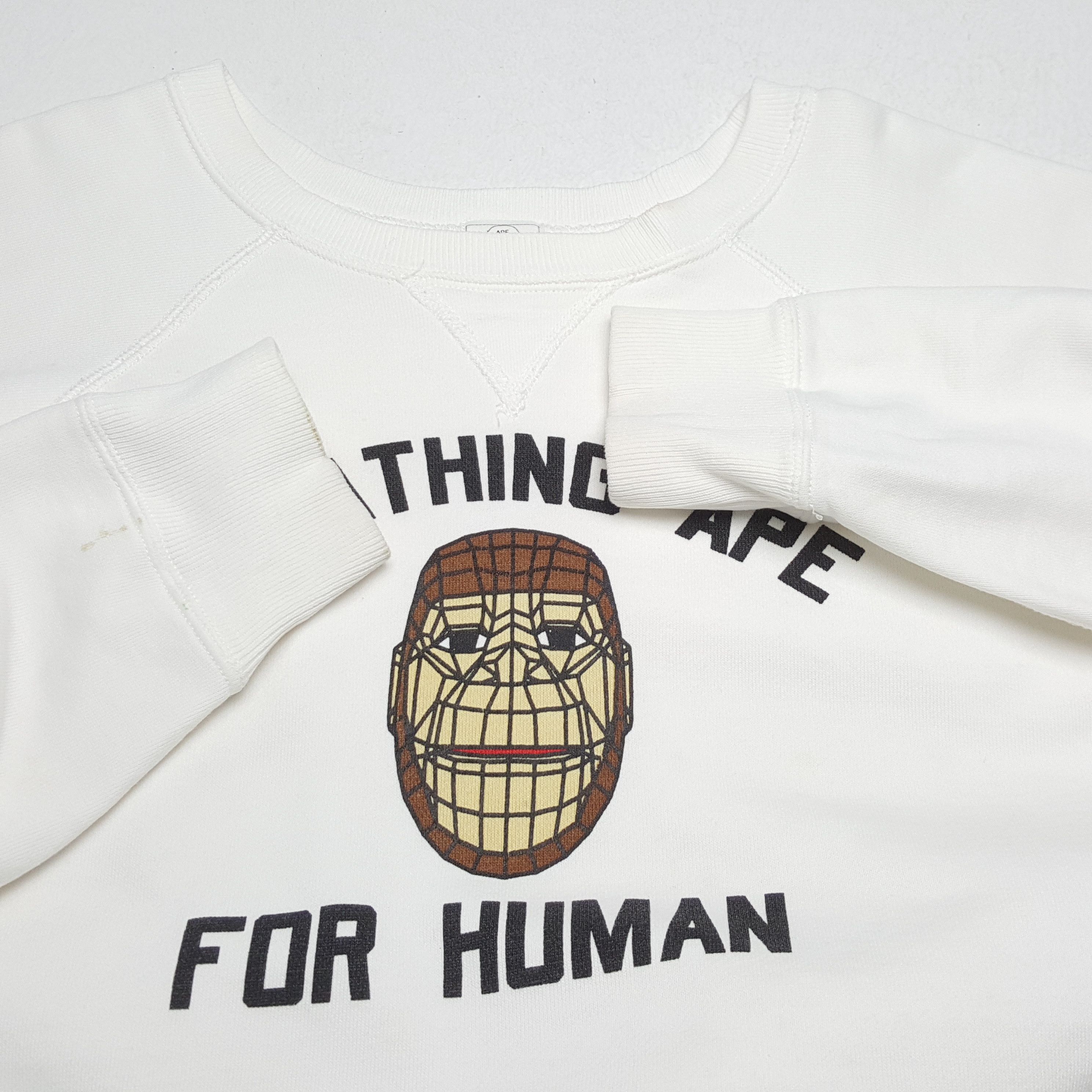 Bape × Vintage Vintage A BATHING APE Japanese Brand Sweatshirts Size US L / EU 52-54 / 3 - 7 Thumbnail