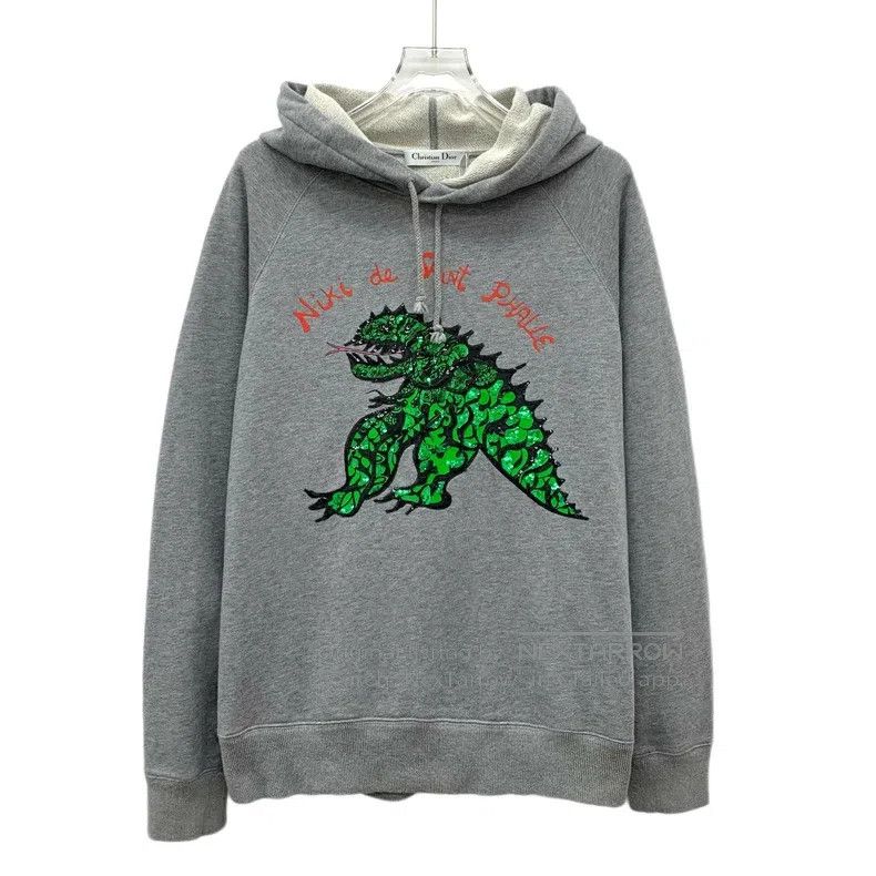 Dior Dior 24 styles of gray dinosaur sequin embroidery cotton h Size US S / EU 44-46 / 1 - 1 Thumbnail