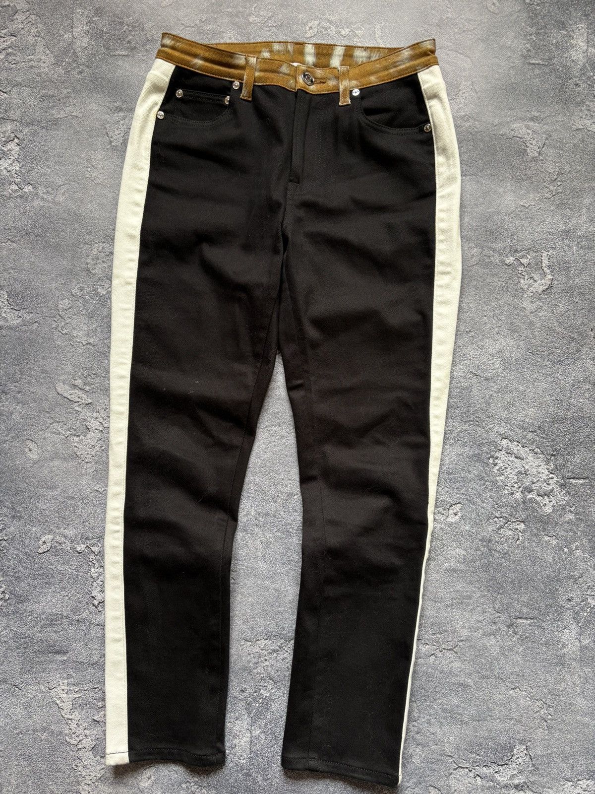 Burberry Burberry London England Luxury Deer Print Stripe Denim Pants Size 28" / US 6 / IT 42 - 6 Thumbnail