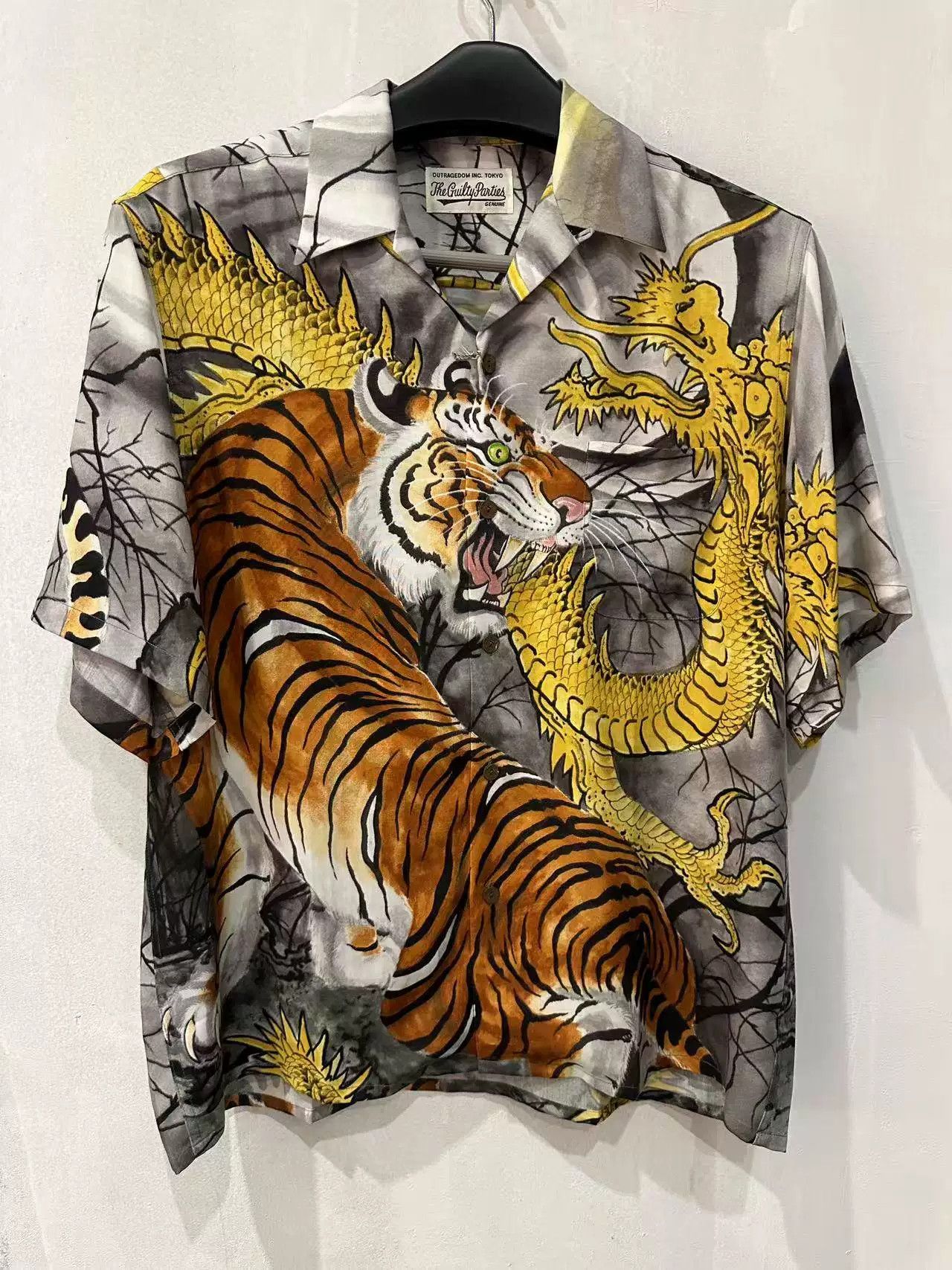 Wacko Maria WACKO MARIA Dragon Tiger Hawaiian Shirt Size US XL / EU 56 / 4 - 1 Thumbnail
