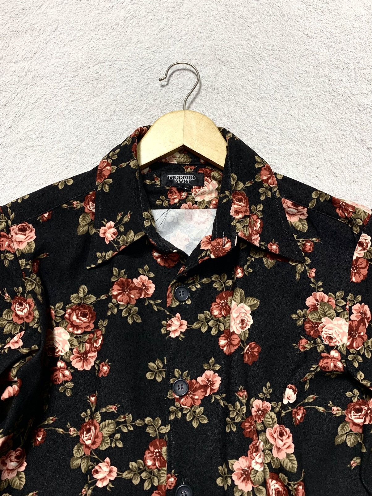 Tornado Mart 💥 Rare Tornado Mart Floral Overprint Long Sleeve Shirt Size US M / EU 48-50 / 2 - 4 Thumbnail