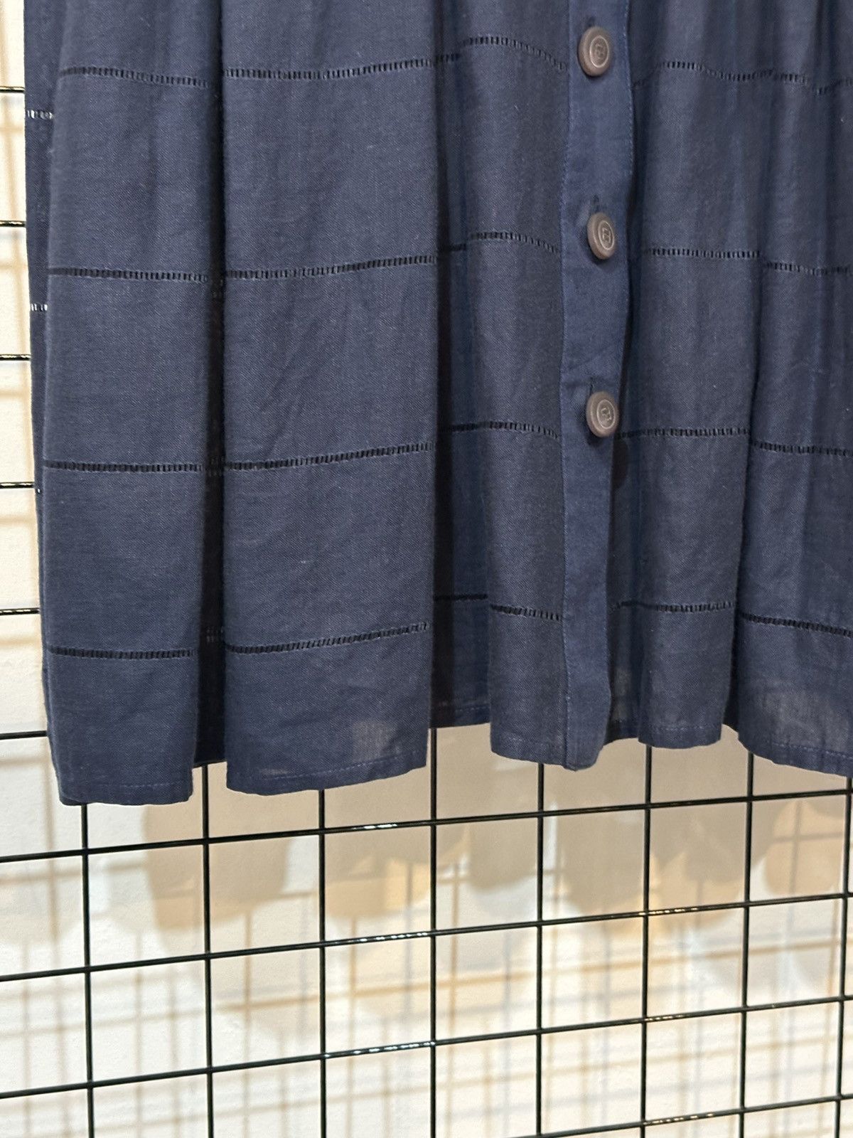 Fendi Fendi shirt dress is a structured dark blue. Size L / US 10 / IT 46 - 5 Thumbnail
