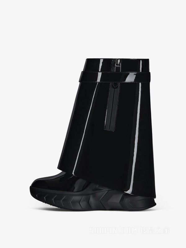 Givenchy o1w1db10525 Shark Lock Moto Boots in Black Size US 9 / IT 39 - 3 Thumbnail