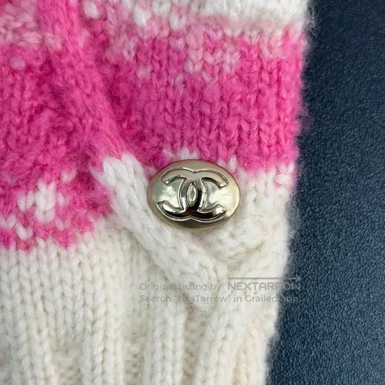 Chanel Chanel Ski series white and pink digital wool sweater Size XS / US 0-2 / IT 36-38 - 8 Thumbnail