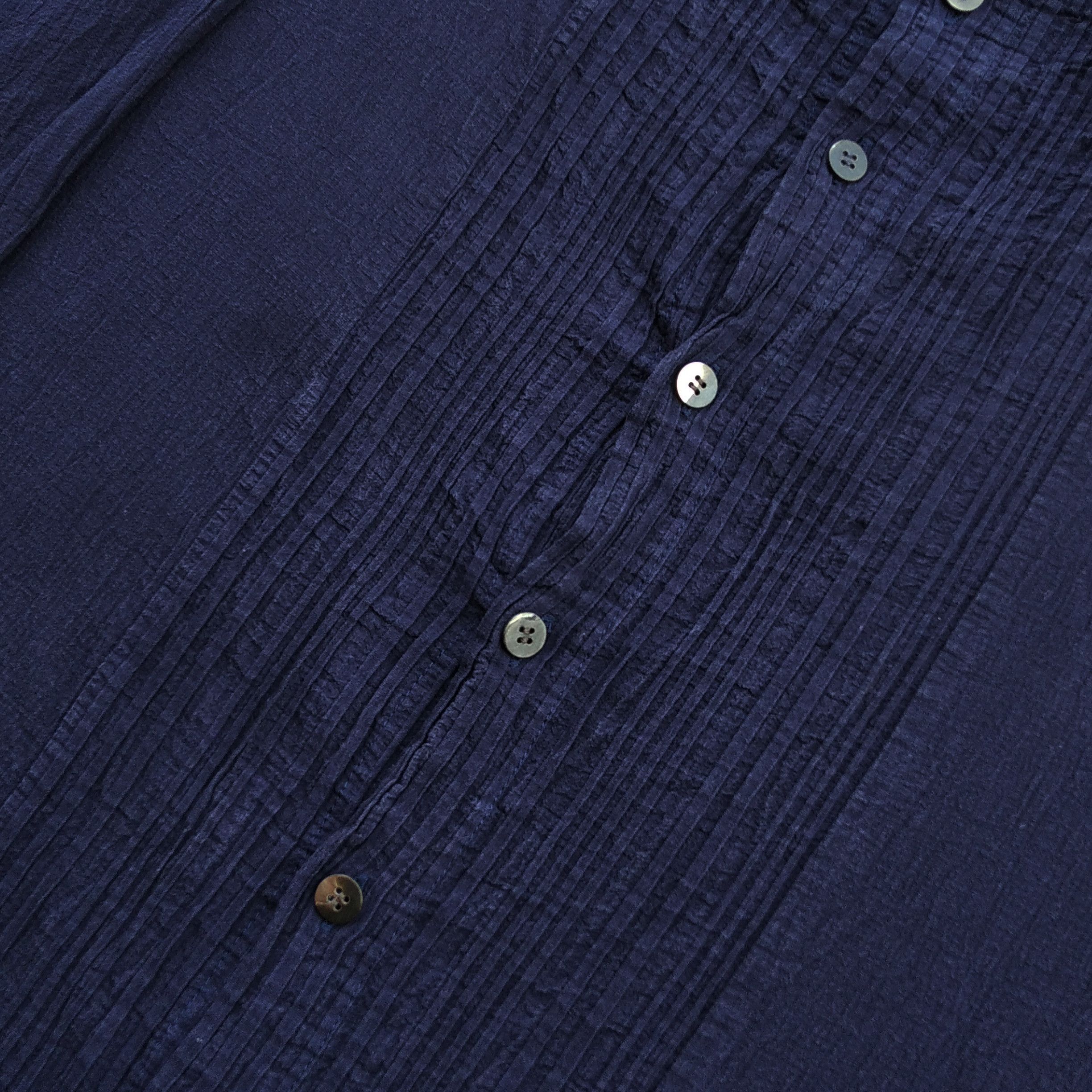 Issey Miyake Vintage PLANTATION ISSEY MYAKE Indigo Long Shirt Size US M / EU 48-50 / 2 - 3 Thumbnail