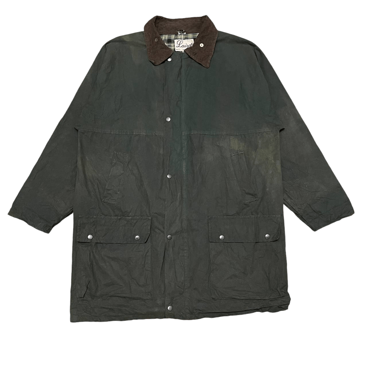 Barbour Vintage Lairds Waxed Jacket Made in England Size US L / EU 52-54 / 3 - 2 Thumbnail