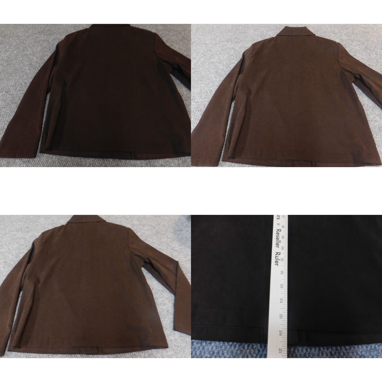 Vintage Briggs Jacket Large Brown Blazer Womens New York four button stretch Size L / US 10 / IT 46 - 8 Thumbnail