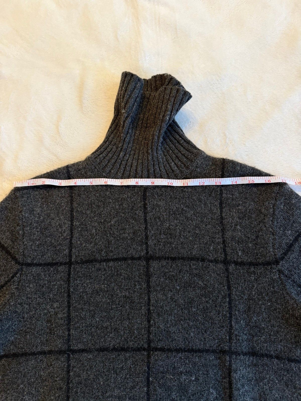 RRL Ralph Lauren RRL Ralph Lauren Wool Charcoal Windowpane Turtle Neck Small Size US S / EU 44-46 / 1 - 5 Thumbnail