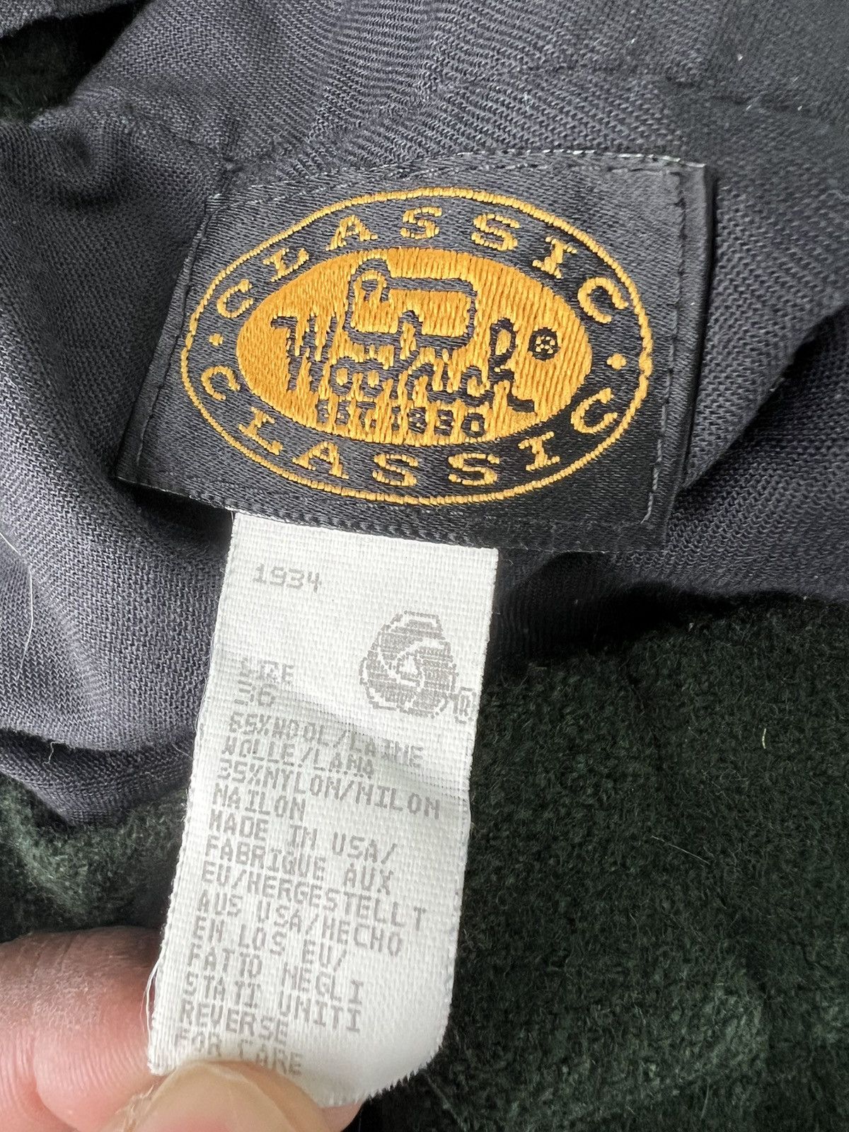 Woolrich Woolen Mills Vintage Woolrich Woolen Mills Wool Green Cargo Pants 33x27 Size US 33 - 6 Thumbnail
