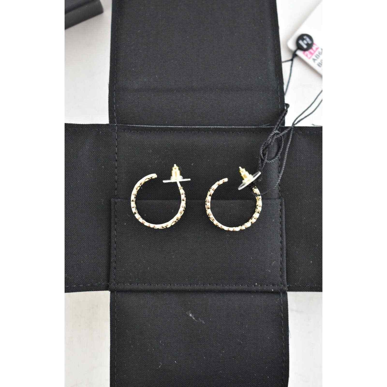 Chanel Chanel Gold Metal Interlocking Drop Statement Hoop Earrings Size ONE SIZE - 5 Thumbnail