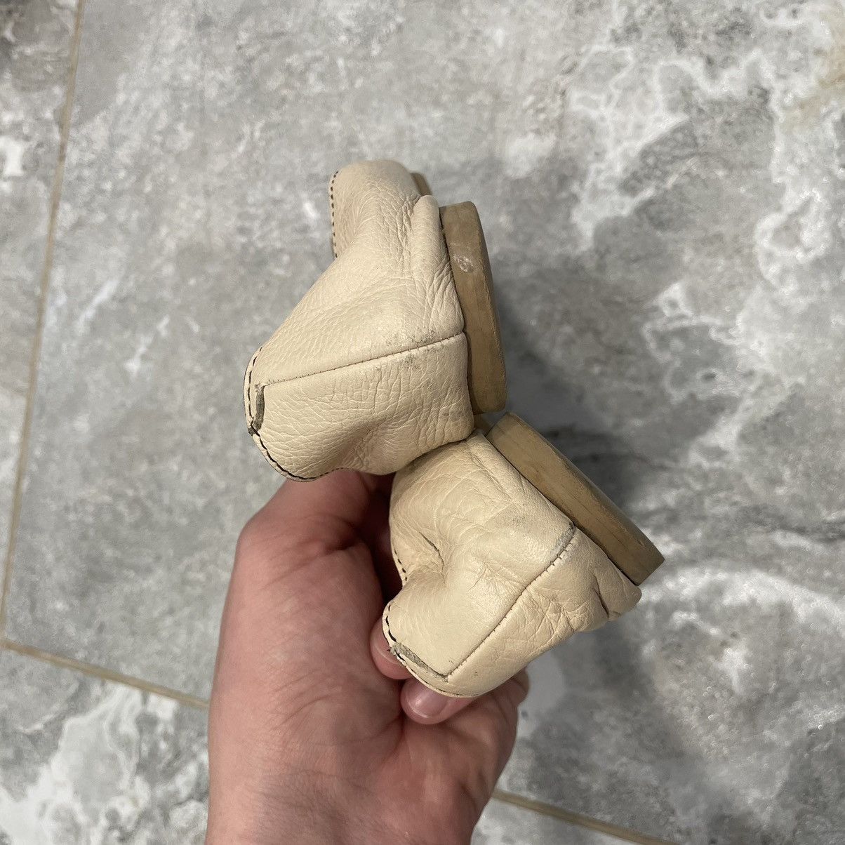 Chloe × See by Chloe × Vintage CHLOE VEGAN BALLET platforms shoes BOOTS BEIGE DANCE BALLETS Size US 8 / IT 38 - 4 Thumbnail