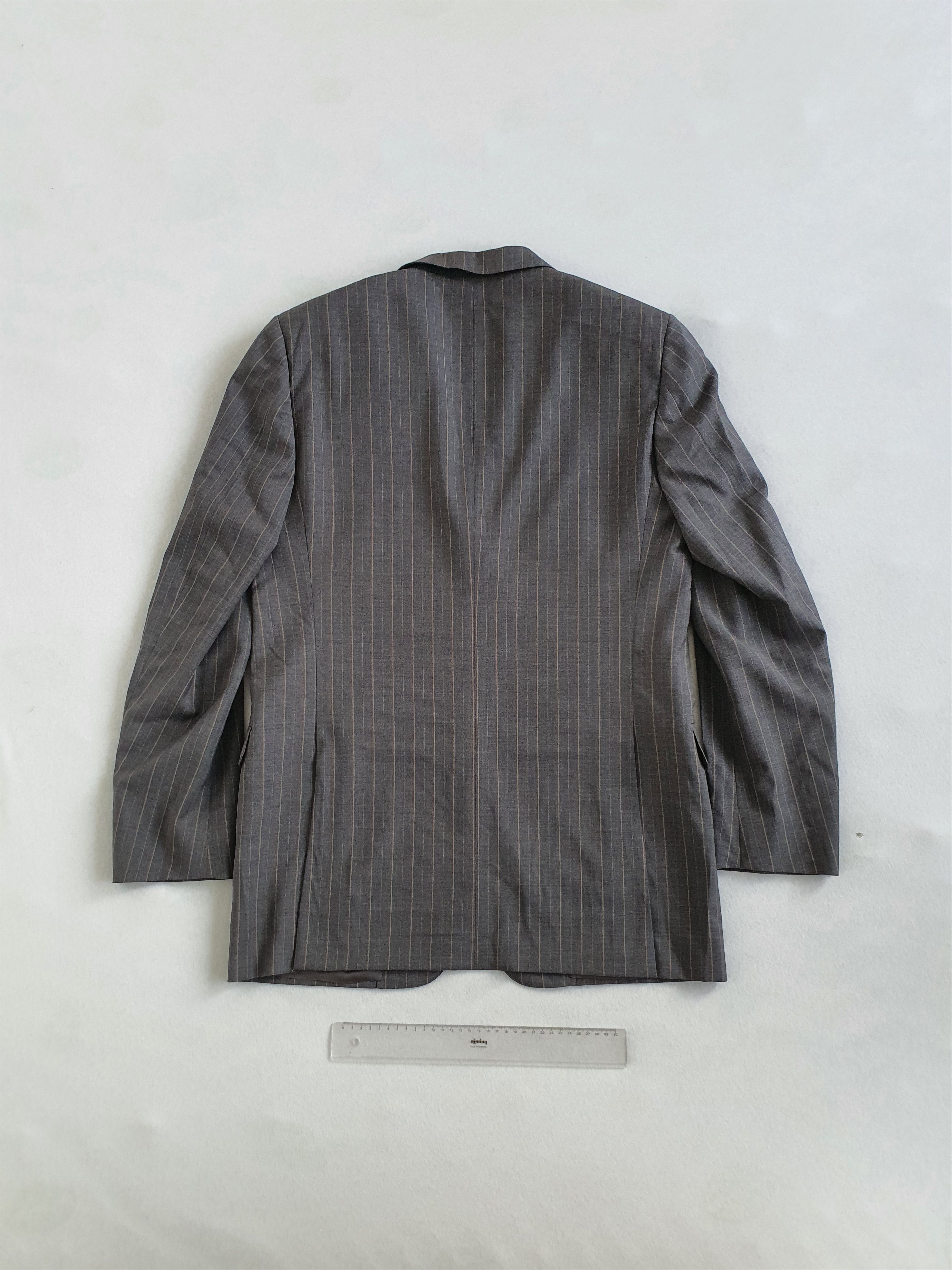 Corneliani Vintage (00s) LIFE Blazer Suit Jacket (Striped) - Sz EU 98 Size 38L - 2 Thumbnail