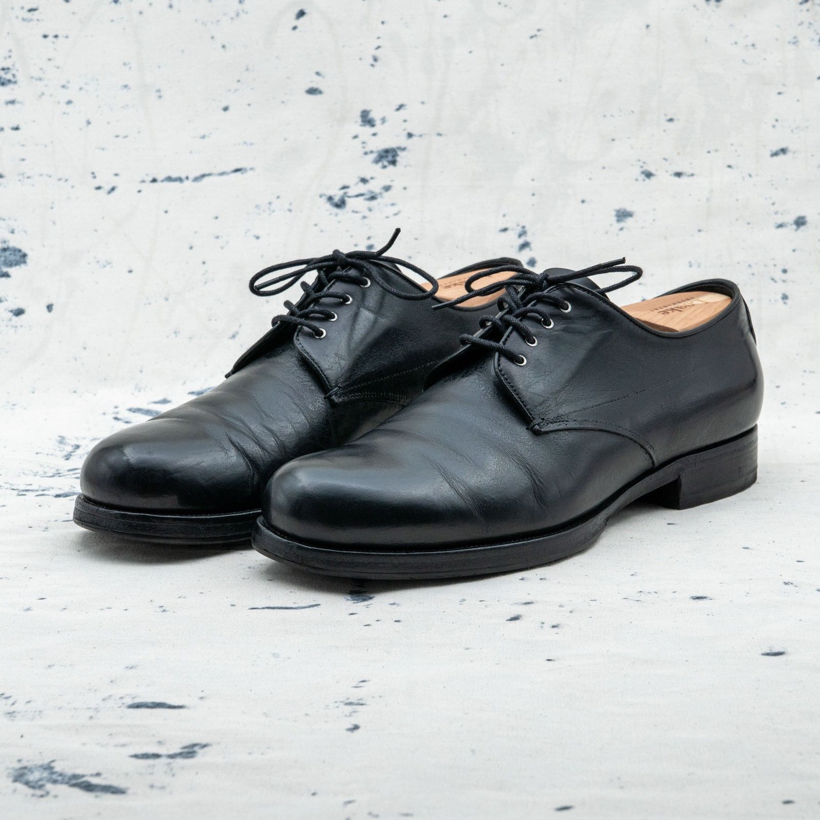 Prada Iconic prada black patina leather vintage formal shoes Size US 9 / EU 42 - 1 Thumbnail