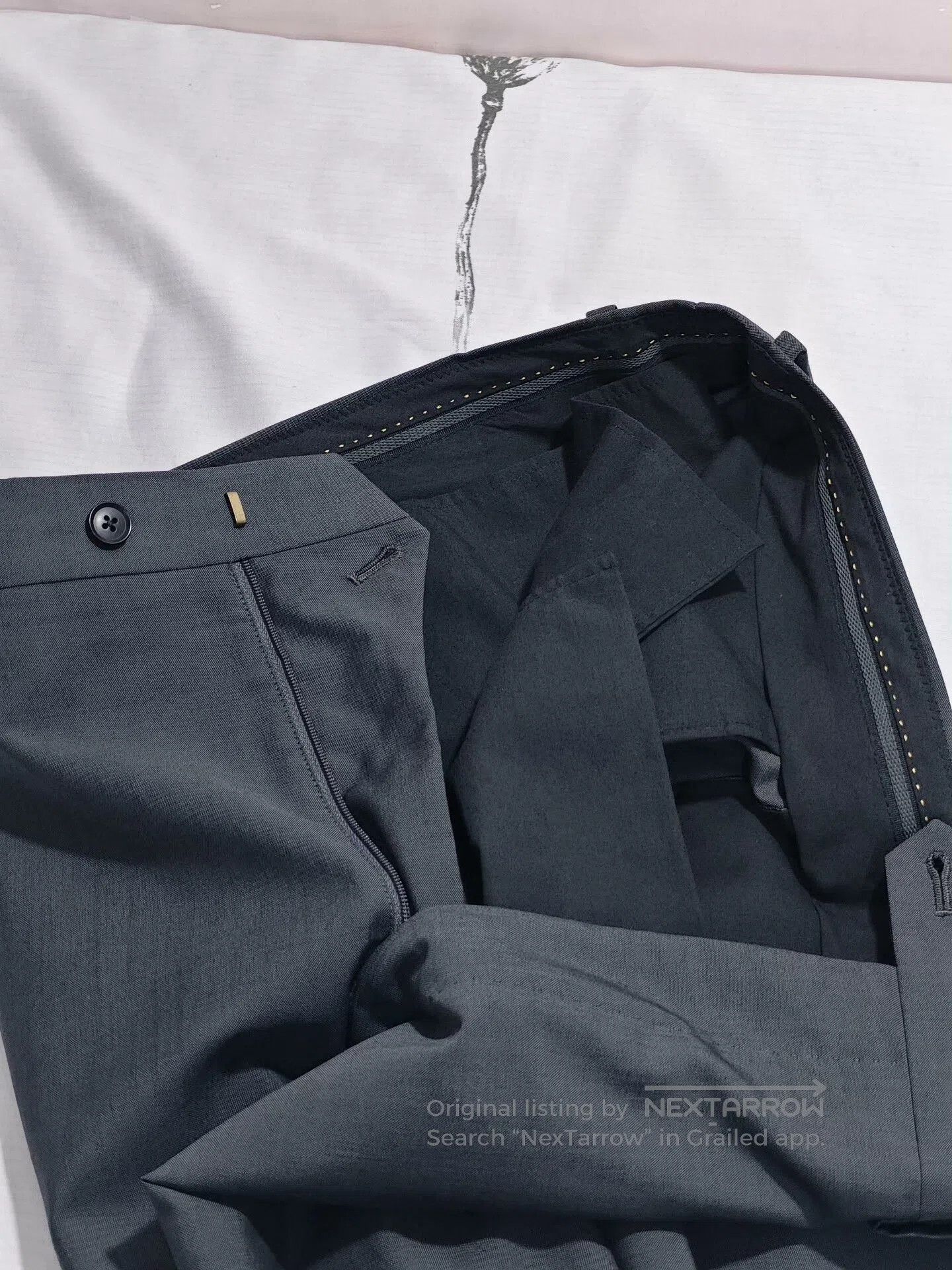 Holland & Sherry Custom Holland Sherry Wool Trousers. Size US 34 / EU 50 - 3 Thumbnail