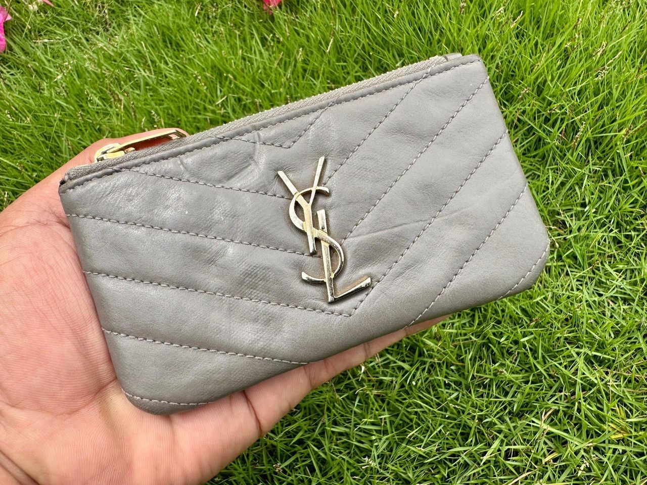 Yves Saint Laurent Authentic Saint Laurent Cassandre Matelasse Key Pouch In Size ONE SIZE - 1 Thumbnail
