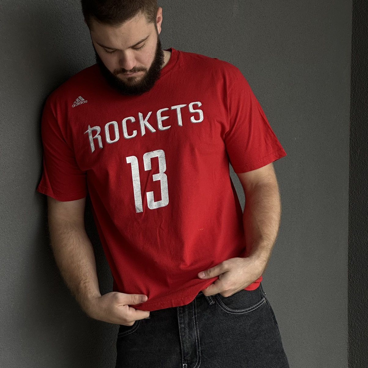 Adidas × NBA × Vintage Vintage Rockets Adidas T-shirts NBA Basketball Y2K 00s Size US L / EU 52-54 / 3 - 1 Thumbnail